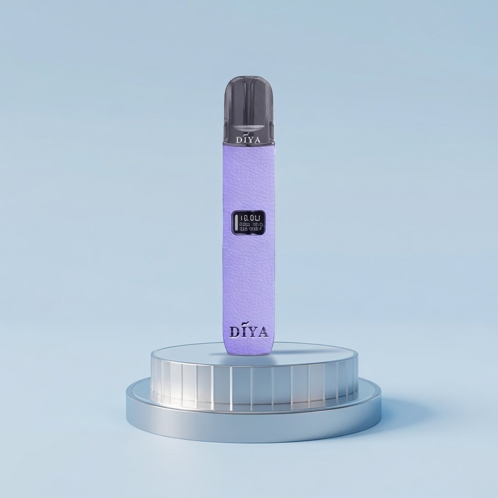 叮啞 DIYA 皮革一代主機 LED 螢幕即時顯示 手工皮革防滑機身 10W 大功率調壓 適配一代規格煙彈 穩定不掉味 台灣現貨:圖片 2