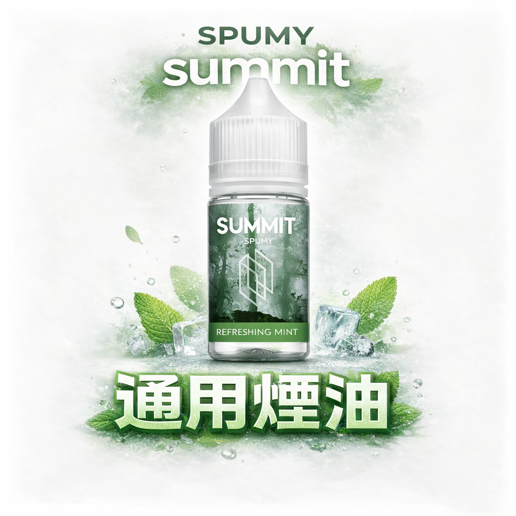 SPUMY 實力派 30mL 頂規煙油 解鎖超越想像的深度冷冽 搭載進化級霧化配方 讓每一口都綻放巔峰細膩口感 台灣現貨