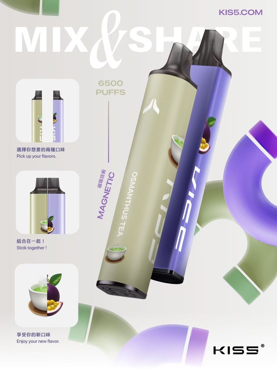 KIS5 鎧斯 6500抽 Dual Mesh 雙芯不掉味技術 恆定電流穩定輸出 高性能拋棄式主機 3% 順滑擊喉感 台灣現貨:圖片 4